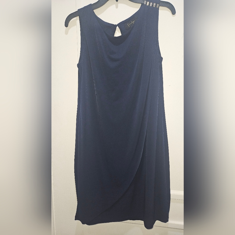 Jessica Simpson Midnight Blue Sleeveless Midi Dress